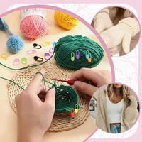50/200/500pcs Knitting Crochet Tool, Locking Marking Buckle, Small Ring Pin, Sweater Counter, Plastic Counting Buckle 3