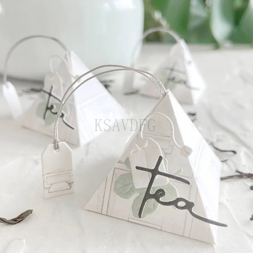 Pomegranate Teapot Label Metal Cutting Dies for Card Making Paper Embossing Mold Die Cuts Sets Album 2024 New Scrapbook Stencils