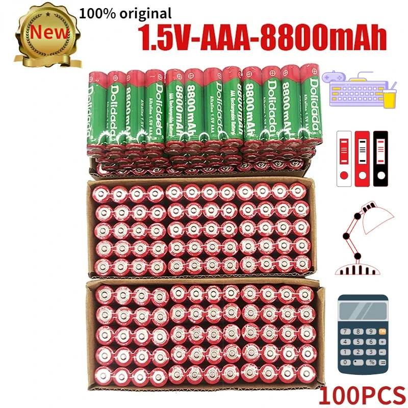 

AAA Battery 1.5V Rechargeable AAA Battery 8800mAh AAA 1.5V New Alkaline Rechargeable Battery for Led Light Toy MP3 Long Life