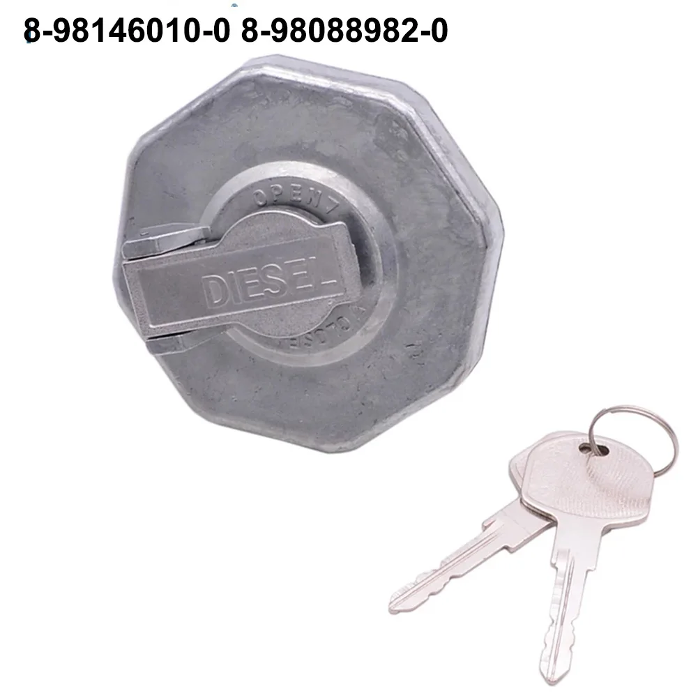 Car Fuel Tank Locking Fuel Cap With 2 Keys Replacement For ISUZU ELF NPR NQR 4HK1 8981460100 8980889820 Auto Parts