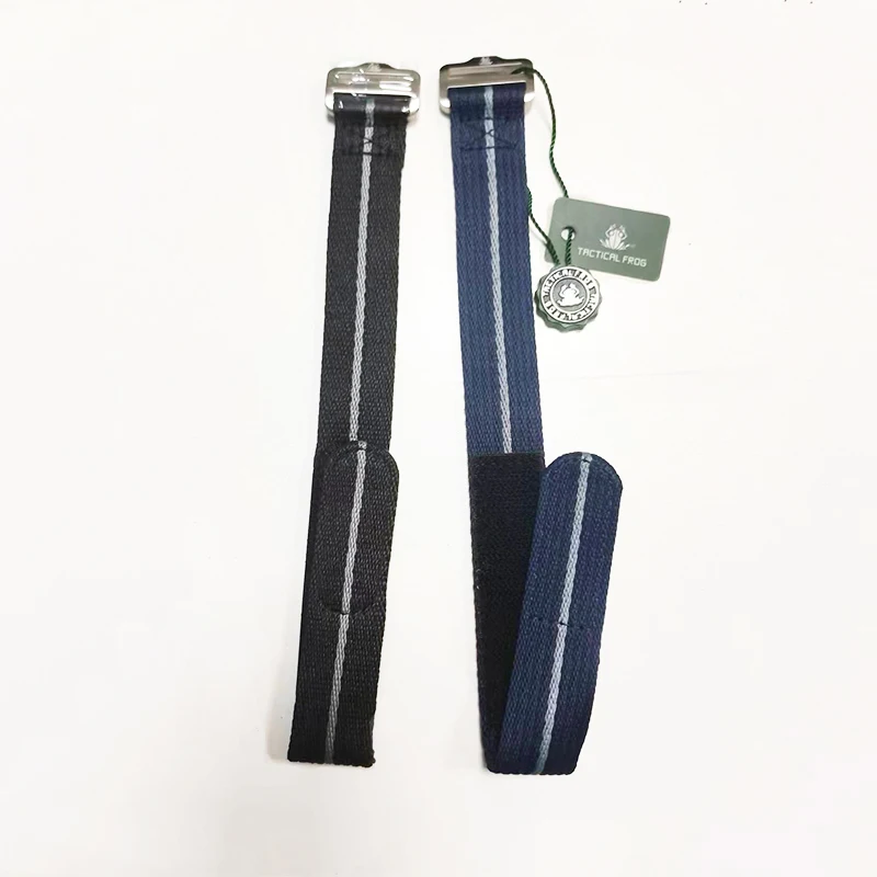 Tactical Frog FX-Diving 22mm Fabric Strap Nylon Military Replace WatchBand Titanium Buckle Comfortable Field Sport Men Watchband