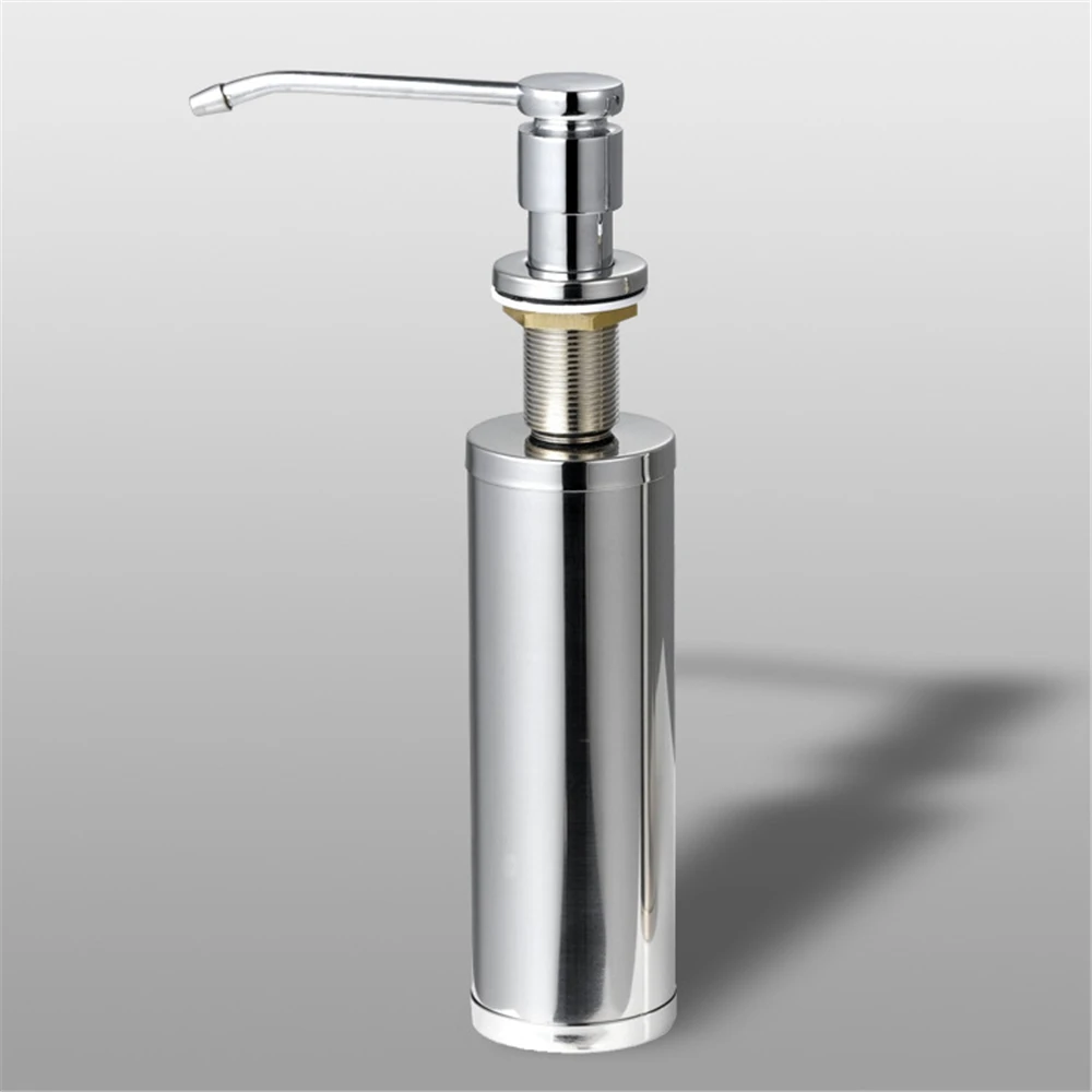 

Kitchen Sink Soap Dispenser Detergent Dispenser Liquid Soap Lotion Dispenser Stainless Steel Pumps Head for Bathroom 300ML