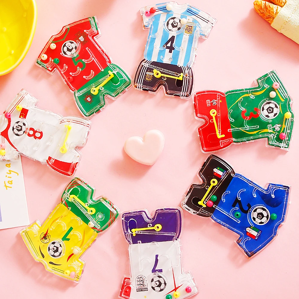 Soccer Themed Pinball Maze Toys 10/20pcs/Bag pin ball game pinball maze toy party toys toy gift filler
