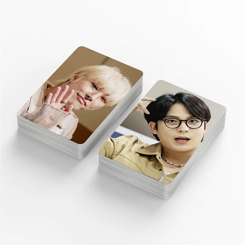 KPOP ATEEZ 55pcs/set 10TH MINI ALBUM GOLDEN HOUR : Part.1 LOMO Card Gift Collector Card Hongjoong San Yunho Photo-lomo cards album cards