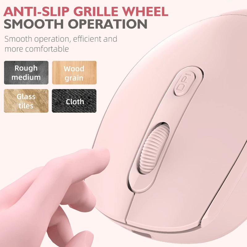 Wireless Mouse Optical Mouse Wireless Silent Mouse 2.4G Dual Mode Bluetooth-compatible Rechargeable Optical Mouse 1600 DPI For MacBook Laptop PC Work Office