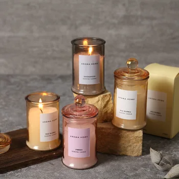 Ins Style Vintage Glass Jar Scented Candle - Image 4