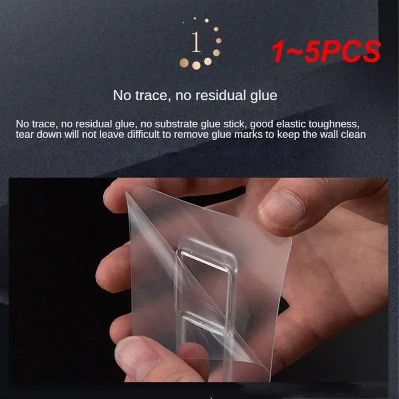 

1~5PCS 10.4cm Long Tissue Box Non-marking Fixing Frame Nail-free Punch-free Strong Glue Sticker Multi-functional Storage Buckle