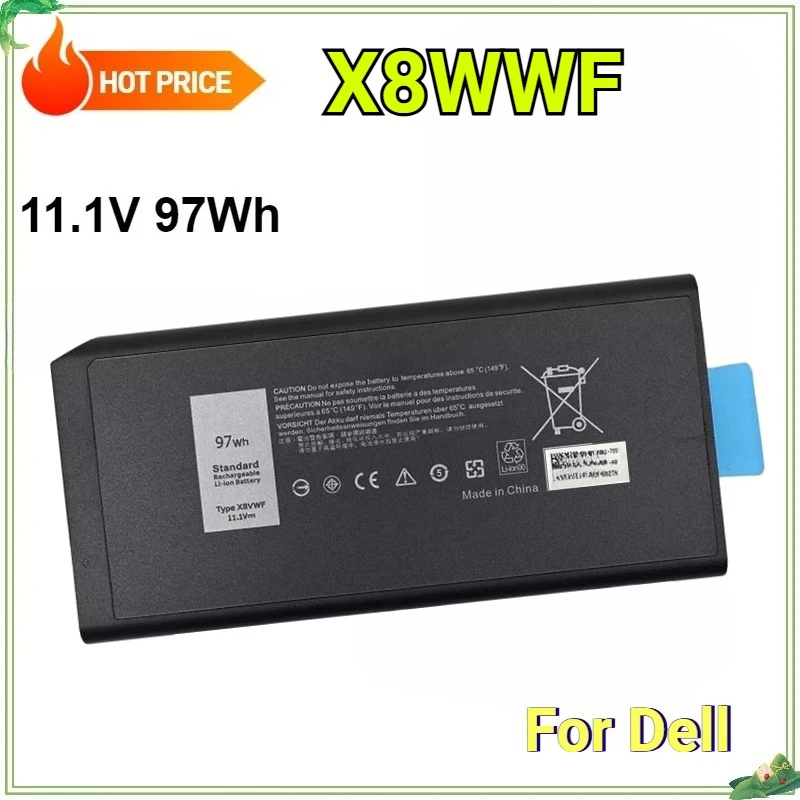 X8VWF Laptop Battery for Dell Latitude 14 Rugged 5404 5414 E5404 Extreme 7414 7404 E7404 Series 4XKN5 DKNKD P45G P46G 97Wh/65Wh
