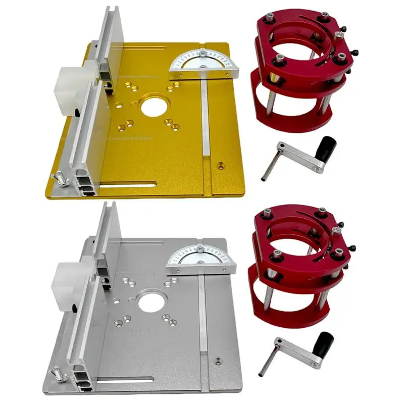 

Router Table Lift Kit Portable Aluminum Alloy Wood Router Lift Set Anti-rust Woodworking Tools With Lifting System Base DIY Tool