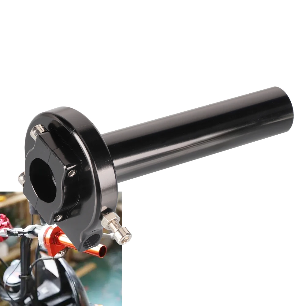 Roller Fahrrad 22mm 7/8 Zoll CNC Aluminium Beschleuniger Gas Twist Griffe Lenker Universal Für Motorrad Dirt Pit Bike teile – Detail 5