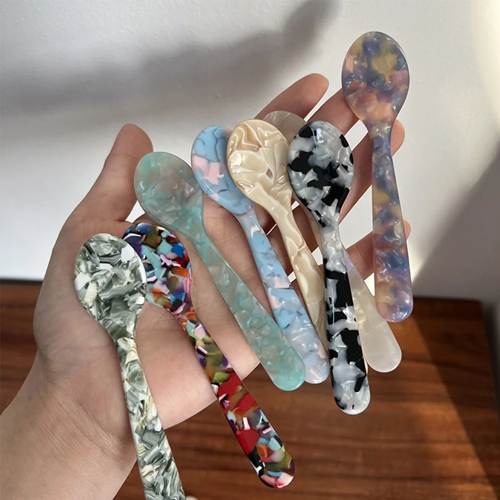 칼 세트, 디저트 스푼 나이프 식기 세트, 인스타그램 프렌치 스타일 플라스틱 아..