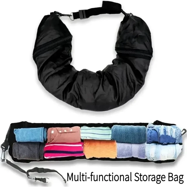 Fillable Travel Pillowcase Organizer Bag Carryable Travel Bag