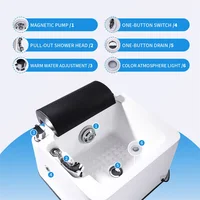 เครื่องนวดเท้าไฟฟ้าแบบแช่เท้าพร้อมปั๊มน้ำแรงดันสูงและหัวฉีดน้ำสำหรับการผ่อนคลายและการดูแลเท้าขั้นสูงสุด 4