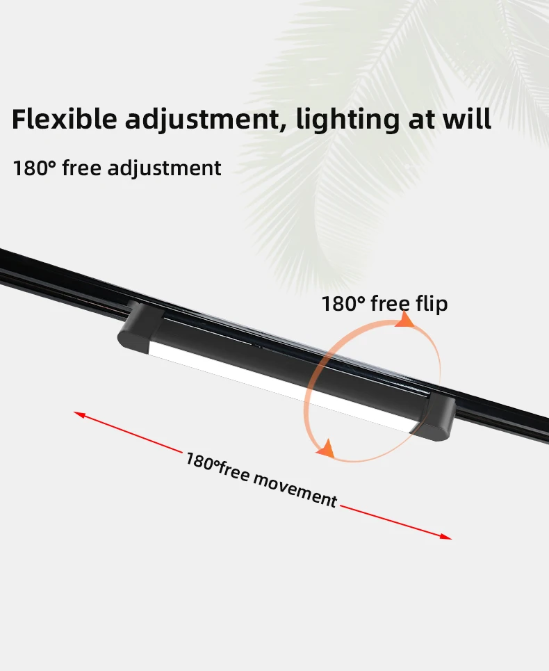 Moderne LED-Schienenleuchten, 20 W/30 W, Schienen-Deckenleuchte für Heimdekoration und Bekleidungsgeschäft, komplettes Set, Innenscheinwerfer, Flutlichtsystem – Detail 9