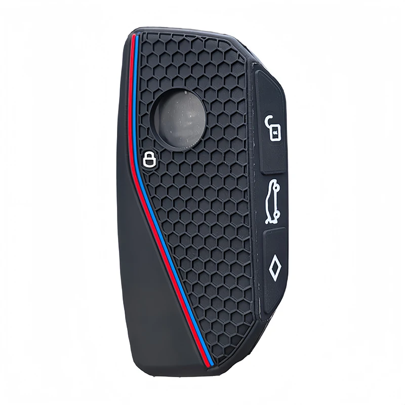 Premium Silicone Alcantara Car Remote Key Cover