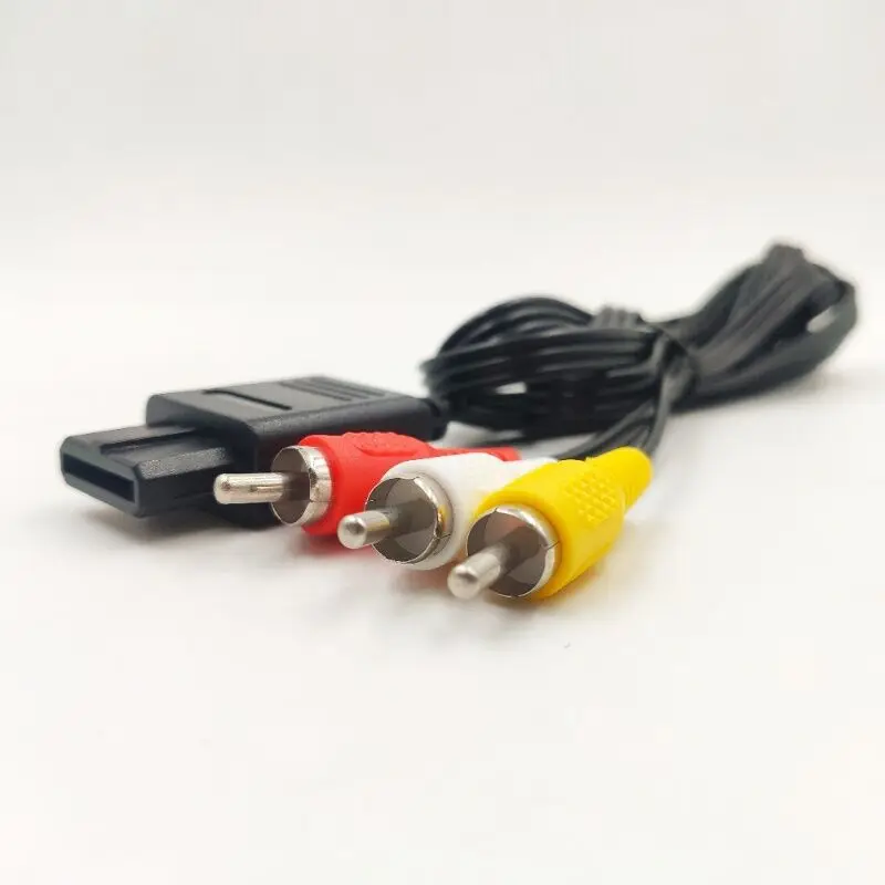 AV/TV Video Audio Chinch Kabel for SNES SFC N64 64 GameCube NGC Super Nintendo