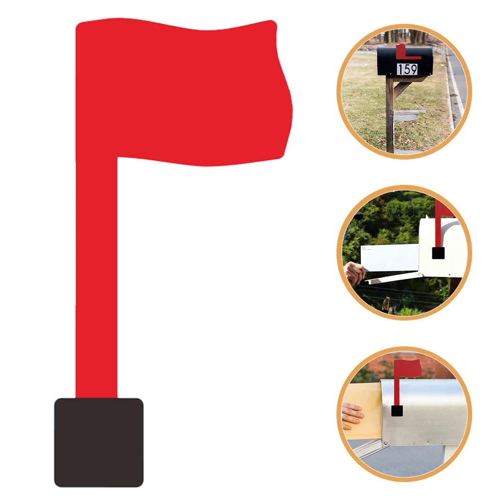 

Flags Universal Mail Box for Wood Metal Rustproof Iron Alert Postman Raised Signal Replacement Kit Red Mailbox Adhesive