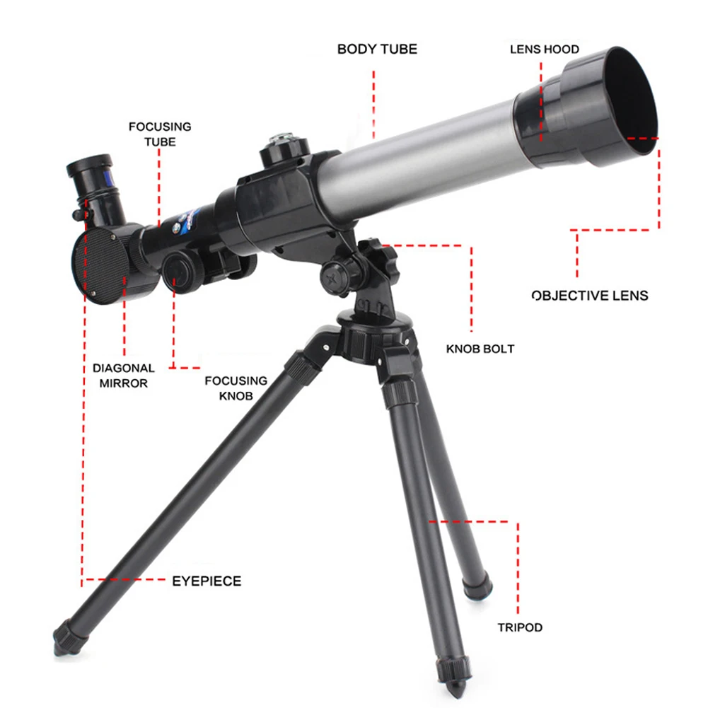 S549a81c30e754e46862d36f8036a4993N Studencki wstępny teleskop naukowy pomoce nauczycielskie edukacyjny 340 stopni pionowy refraktor astronomiczny