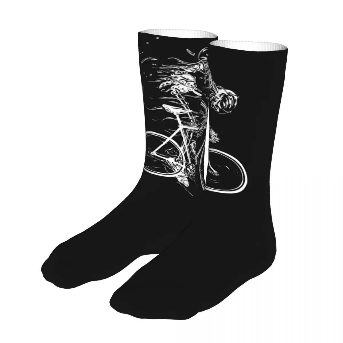 

Skeleton Skull Cycle Socks Men's Women's Polyester Funny Happy Socks Hip Hop Spring Summer Autumn Winter Socks Gifts