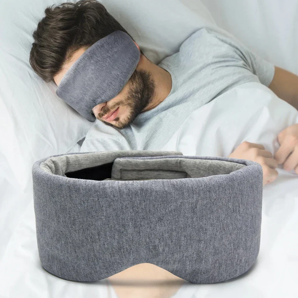 Eye Mask Cotton Silk Sleep Mask Blindfold Eye Cover Eye Patch Women Men Soft Portable Travel Eyepatch Sleeping Mask