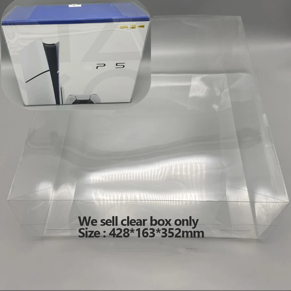 Coperchio Trasparente Per Scatola In Pet Per Ps5 Slim Per Ps5 2000 Console Game Collection Display Storage Box