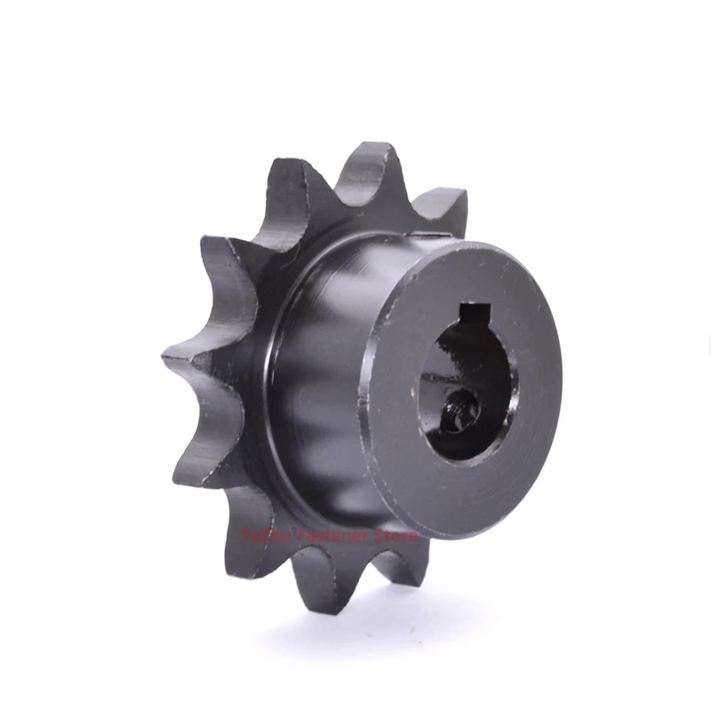 Industrial Drive Sprocket Wheel 1pc 10T-20T 08B 45# Steel Chain Gear 10 11 12 13 14 15 16 17 18 19 20 Teeth Keyway Bore 10-35mm industrial drive sprocket