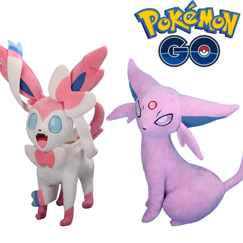 

Pokemon 46/32Cm Sylveon Espeon Anime Cute Cartoon Kawaii Plush Doll Adult Children Birthday Gift Plush Toy