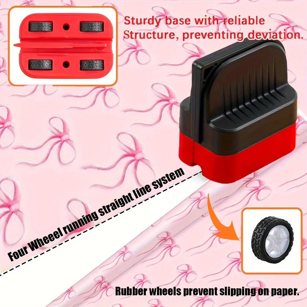 1pc Writing Paper Cutter Cylindrical Paper Cutter Christmas Gift Wrapping Paper Cutting Worker