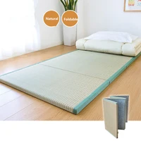 Japan Style Foldable Sleeping Mattress Tatami Straw Mat Home Decor Yoga Mat Traditional Straw Mattress 3