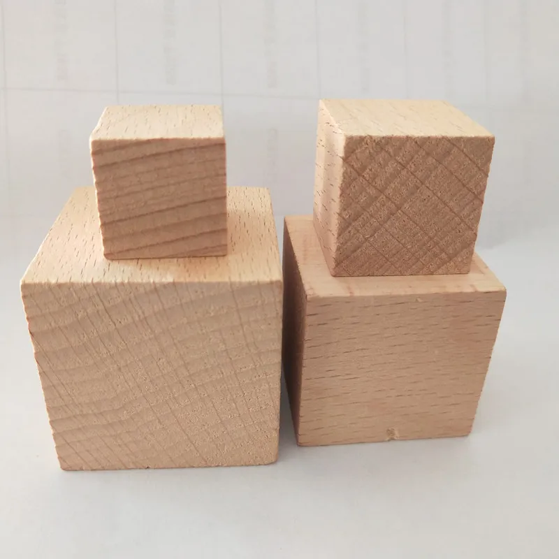 Small Wooden Cubes Unfinished Wood Blank Square Blocks Kids DIY Crafts  Project Mini Embellishment Scrapbooking Pine