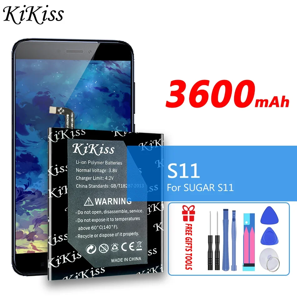 

Аккумулятор большой емкости 3600 мАч KiKiss для сахара S11 мобильный телефон