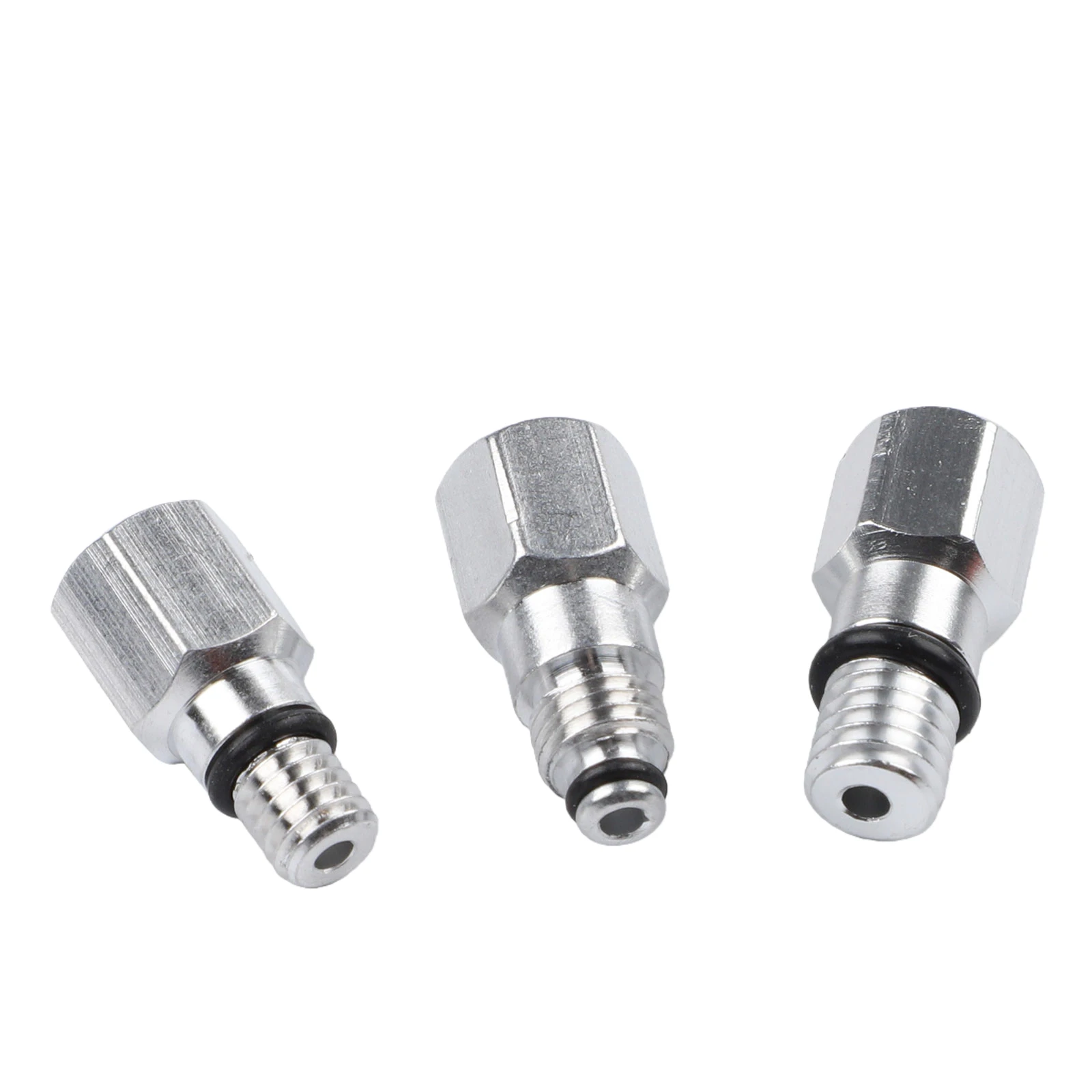 13PCS 자전거 유압 브레이크 블리딩 커넥터 키트 알루미늄 합금 오일링 조인트 어댑터 세트 (M5 M6 나사 포함) 사이클링 유지보수용