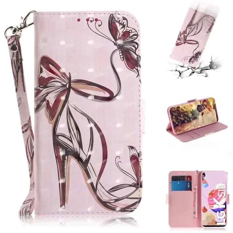 Geometric Textile Pattern Magnetic Wallet Leather Phone Case Cover