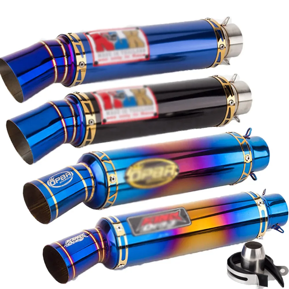 Chrome Color Exhaust Pipe Fits For 80 66 49 Motorized Motor Bike