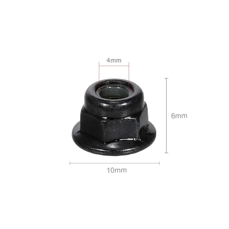 ZIEM 12PC M4 Metal Wheel Lock Nuts For 1/10 Scale RC Cars - Fits HSP, Traxxas, Tamiya, Redcat & More
