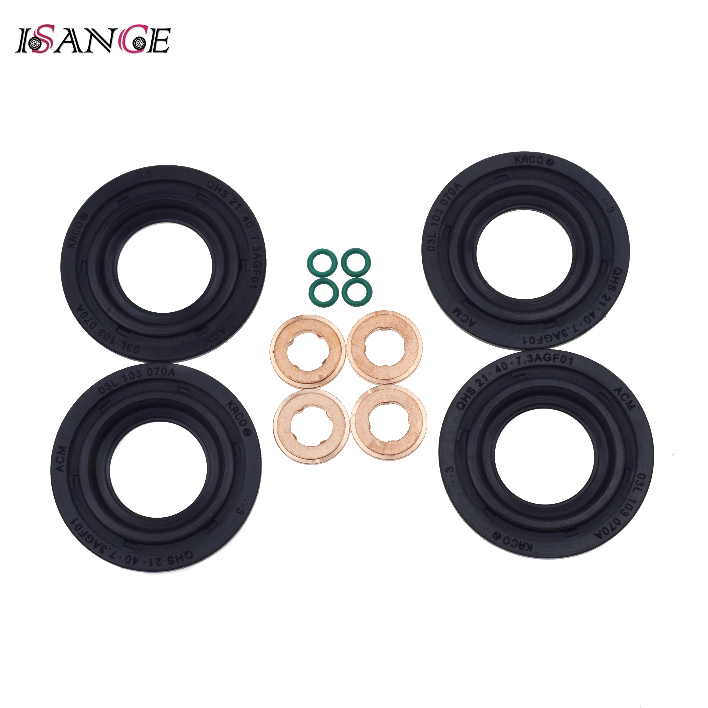 Fuel Injector Gasket Seal Washer Oring For For Ford Transit Mk7 2.2 2.4 2006-2011 1795871 1378433 1495919 1378432 1C1Q-9K546-BA