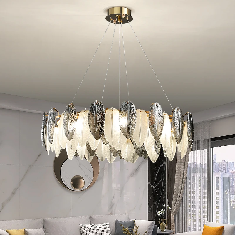 Feather Modern Luxury Chandelier