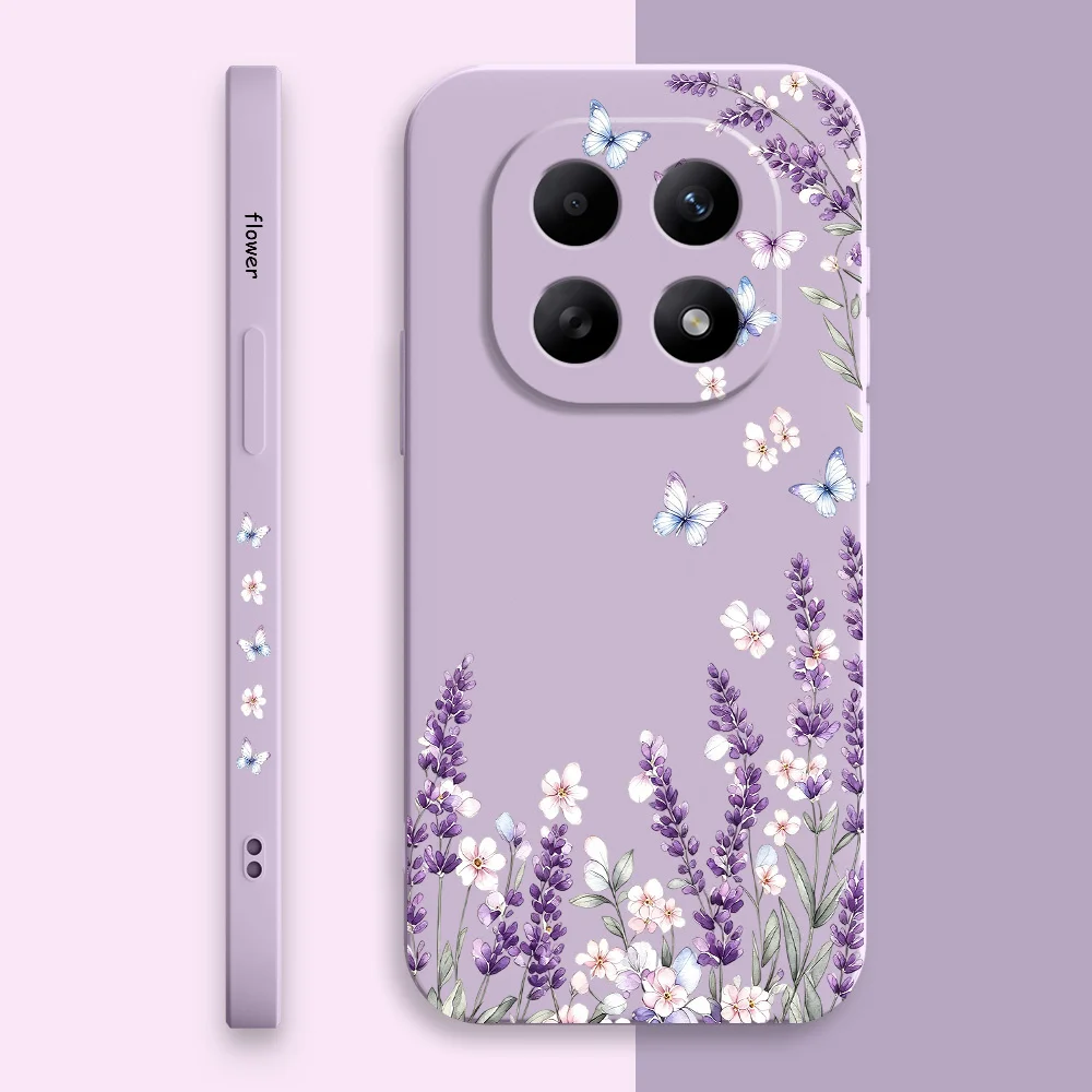 Lavender Butterfly Soft Phone Case Cover