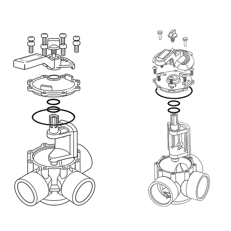 1 Set Parts Valve Cover&Shaft O-Rings,For Jandy Neverlube And Pentair Valves (1-1/2In To 2-1/2In,2-Way Or 3-Way)