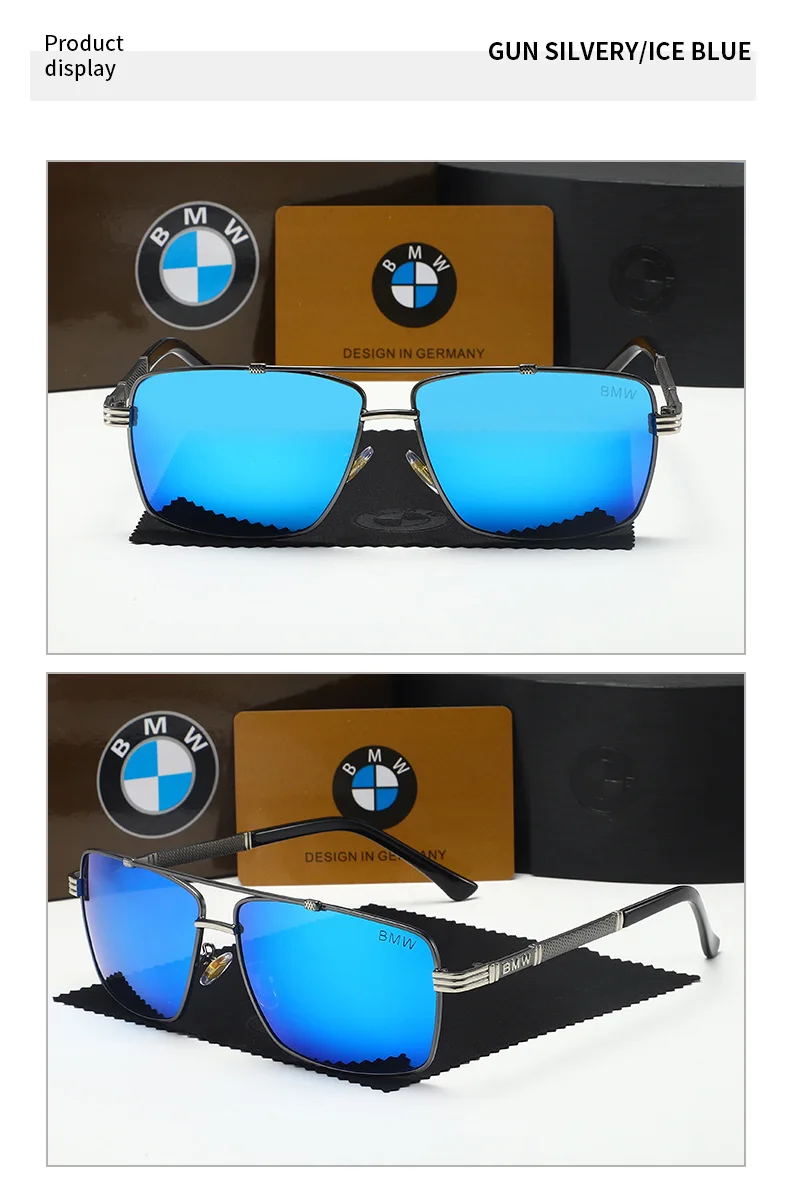 BMW Luxury Polarized Sunglasses - UV Protection Anti-Glare Glasses for Men