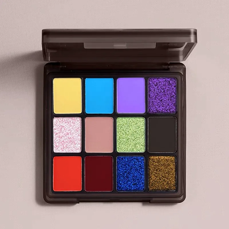 CHOIZ BEAUTY Parrot Play Makeup Twelve-color Eyeshadow Tray Matte Gloss Waterproof Eyeshadow Eye Makeup