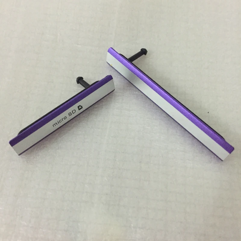 엑스페리아 Z2 용 SIM 카드 슬롯 포트, 마이크로 SD USB 먼지 플러그 커버, 엑스페리아 Z2 카드 캡 커버, D6502 D6503