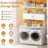 Washer Dryer Countertop,3-Tier Washer and Dryer Covers,Wood Over Washer and Dryer Countertop Shelves for Laundry Organization 5