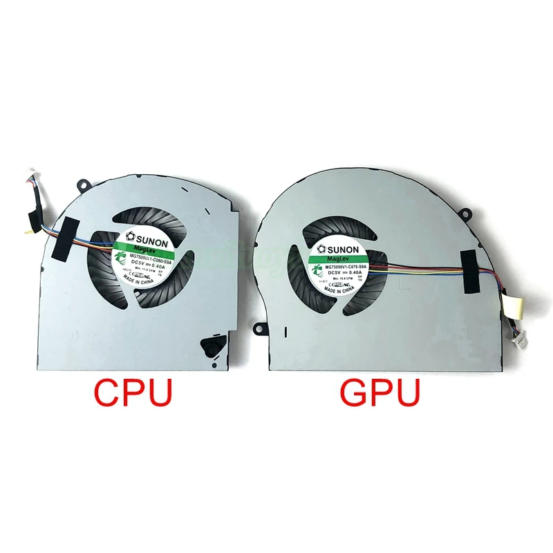 

New Original Laptop CPU GPU Cooling Fan For Dell Alienware 17 R4 R5 GTX1080 P31E Cooler MG75090V1-C060-S9A MG75090V1-C070-S9A