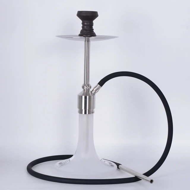 Cachimba grande de acero inoxidable, olla de vidrio de silicona de un solo  tubo, Chicha de