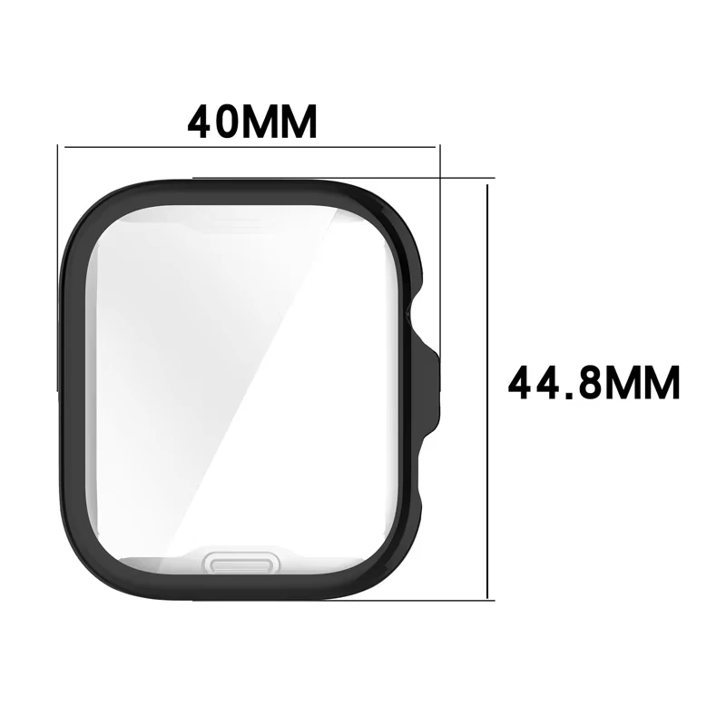 Premium Full Cover TPU Protective Case for Smartwatch - Screen Protector & Bumper Shell Accessory