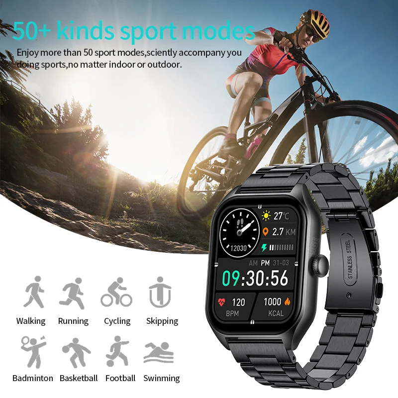LIGE  ȭ Ʈ ġ  ð   ̾  ڵ  ͸ ð AI   H40 Smartwatch