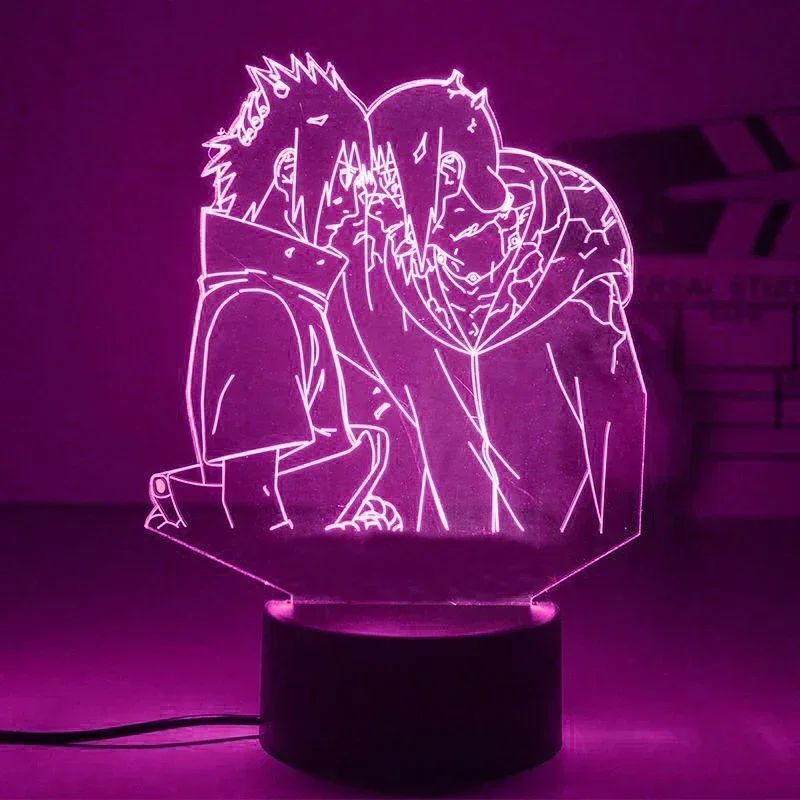 3D LED Night Light - Anime Naruto Characters Action Figure Collection