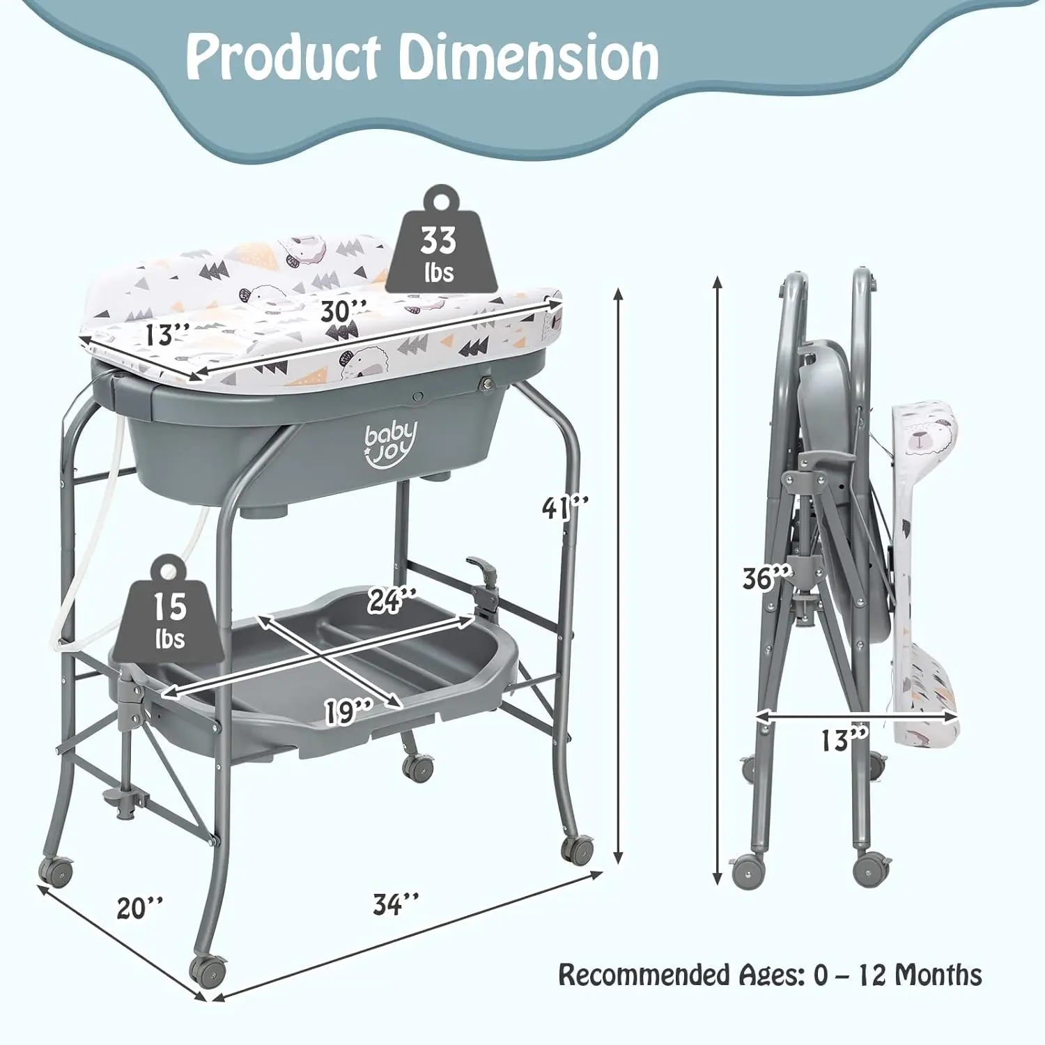 Foldable Baby Bath Station 6