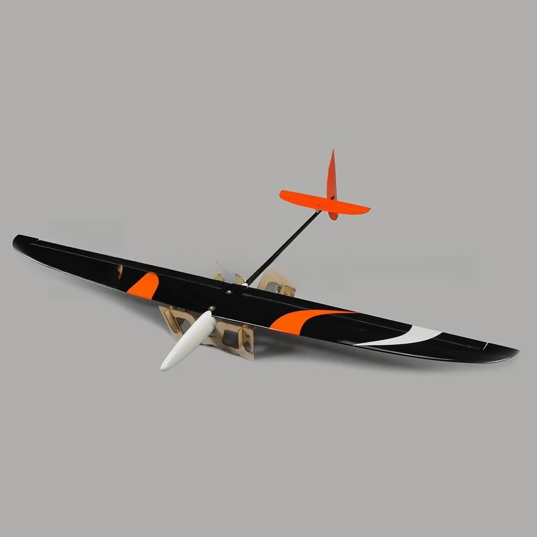 Planeur RC F3K à lancer main, avion d'entraînement électrique, 1.5m, blanc/noir